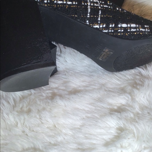 Unisa black/white/gold ankle strap shoes - Picture 7 of 10